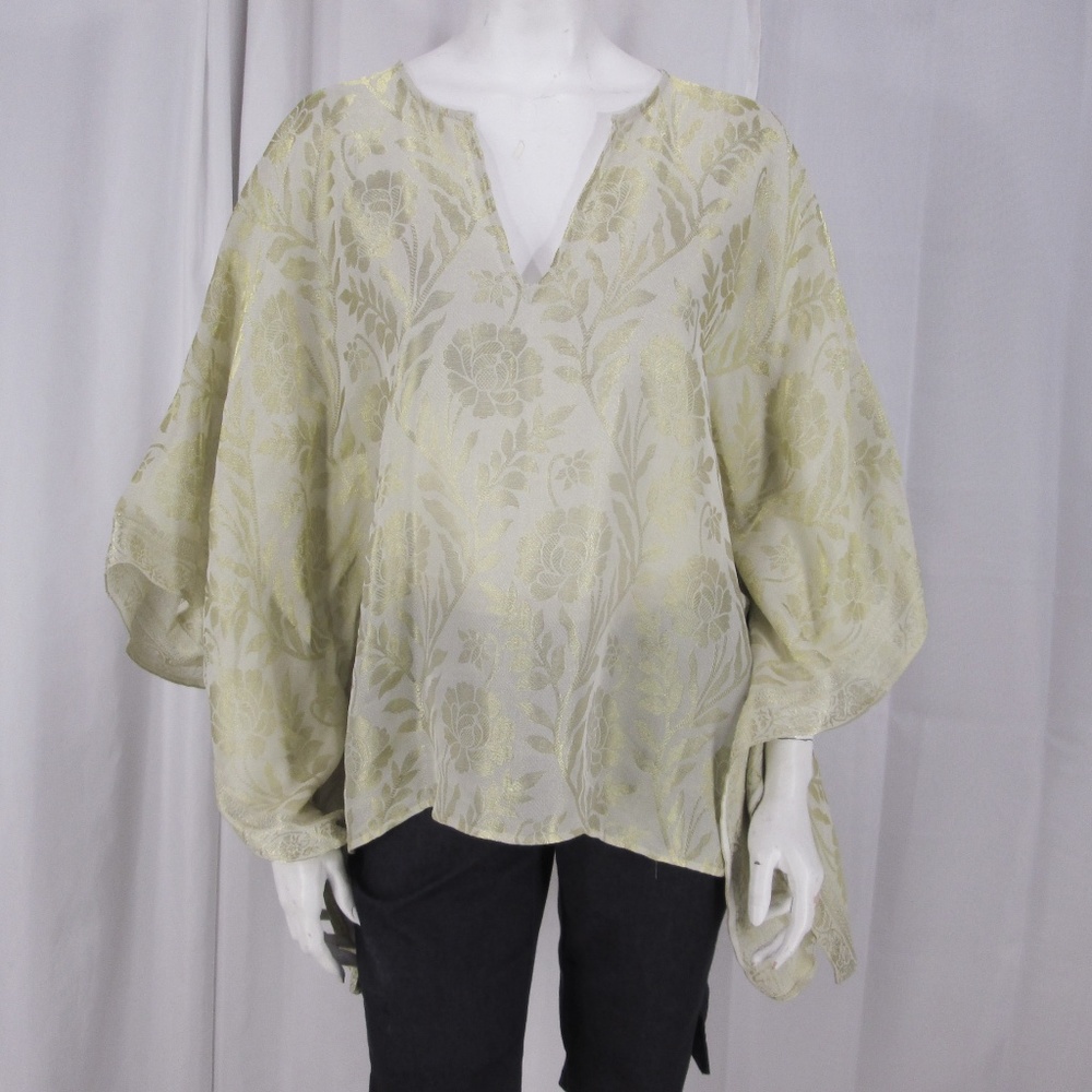 Soft Surroundings OS 4-18 Brocade Topper